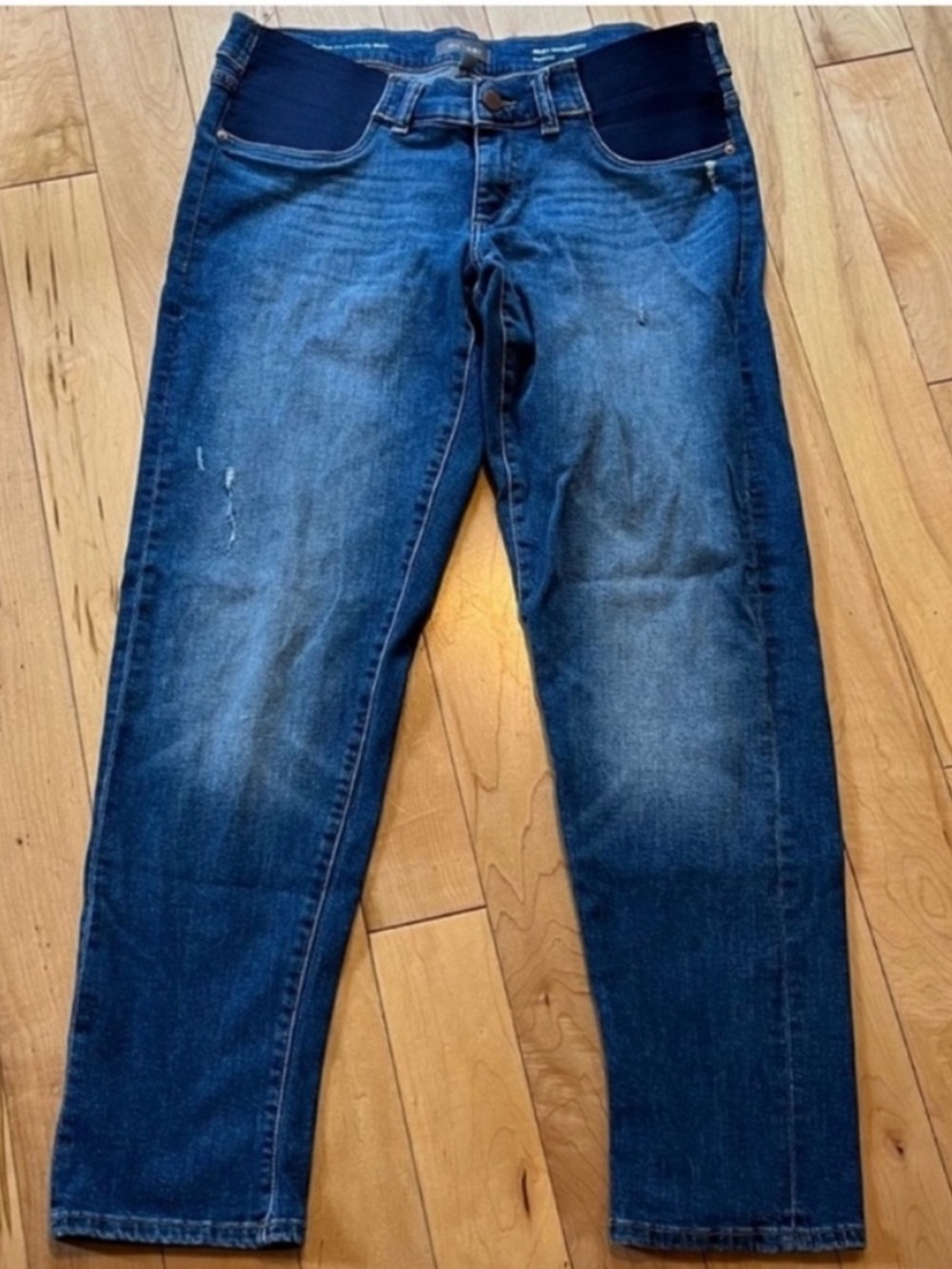 DL1961 Riley Maternity Boyfriend Jeans size 29 elastic side panels